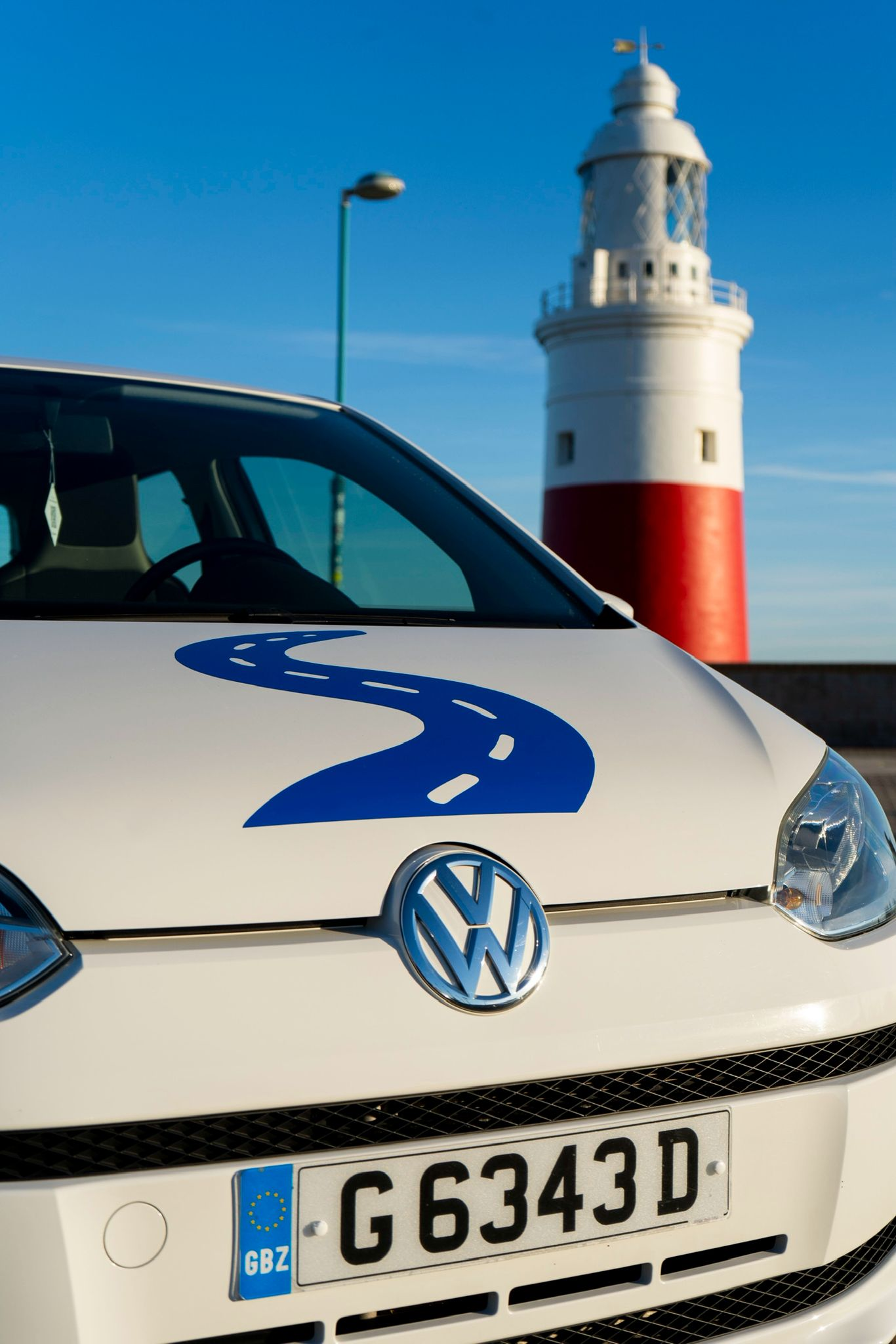 Low angle exterior shot of Smart Drivers car